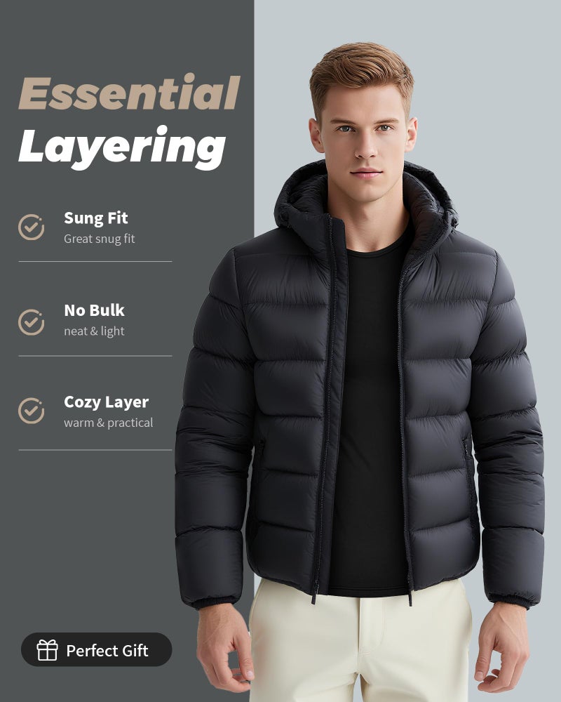 WEERTI Thermal Underwear for Men Long Johns with Fleece Lined Base Layer Men Cold Weather Top Bottom Black - Image 4